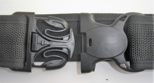 Schwarz Standard Aufgabengurt Polymer von 50 mm breit (2 